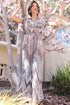 Noah Blue Printed Crepe Jumpsuit - Cape Town